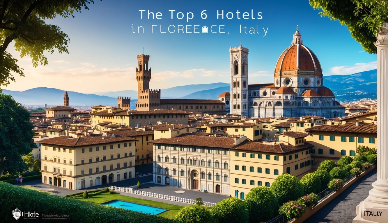 Panoramic view of Florence, Italy, with the Duomo and cityscape