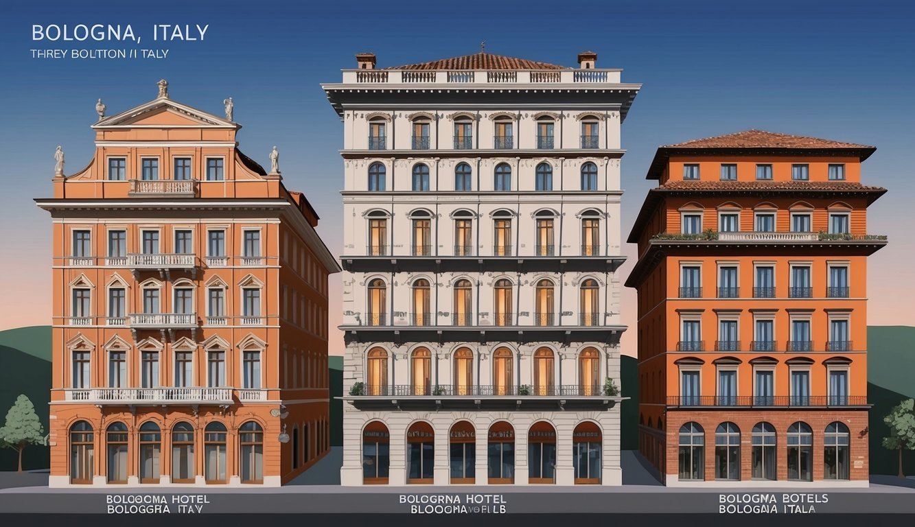 Three charming hotels in Bologna, Italy with unique architectural styles